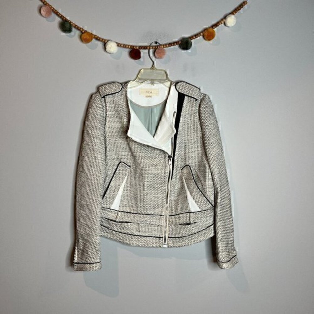 O'2nd metallic blazer moto jacket